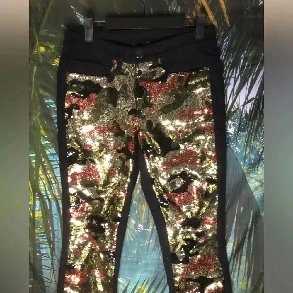 Sequin Camo Jeans - Picture 3 of 15